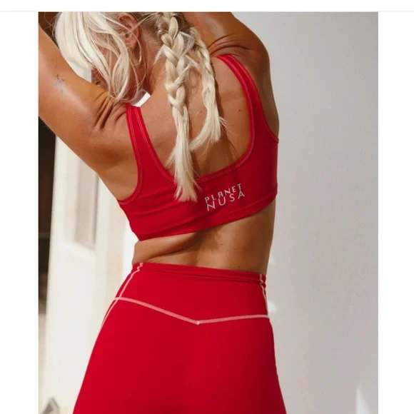 AMANDA DJERF X PLANET NUSA Cherry shorts and top